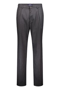 Gardeur Liberty Faux Uni Loose Relaxed Comfort Stretch Broek Donker Grijs