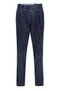 Gardeur Luciano Black Weft Soft Touch Genua Corduroy Corduroy Trouser Marine
