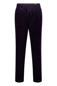 Gardeur Luciano Iconic Genua Corduroy Soft Touch Cotton Tencel Corduroy Trouser Dark Lilac