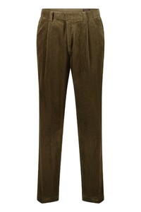 Gardeur Luciano Iconic Genua Corduroy Soft Touch Cotton Tencel Corduroy Trouser Khaki
