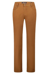 Gardeur NEVIO-13 Two Tone Cotton Pants Orange-Camel