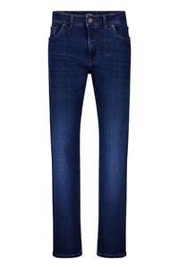 Gardeur Reza Relaxed Balance In Blue Stretch Performance Jeans Dark Rinse Used