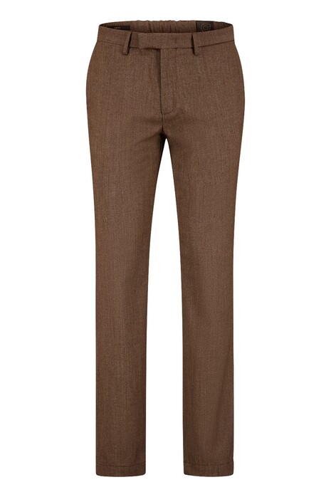 Gardeur Salazar Wool Blend Flat Front Pants Brown