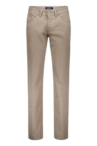 Gardeur Sandro Business Hero Luxury Comfort Subtle Texture Pattern Broek Licht Bruin