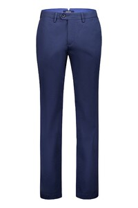 Gardeur Savage-3 Organic Gabardine Cotton Blend Comfort Stretch Broek Dark Marine