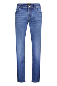 Gardeur Saxton High Stretch Denim Subtle Bleach Effects 5-Pocket Jeans Stone Used