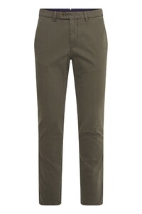 Gardeur Sem-1 3D Two Tone Effect Comfort Stretch Broek Donker Olijfgroen
