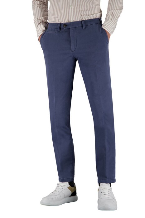 Gardeur Sem-2 Flat Front Uni Cotton Elastane Pants Indigo