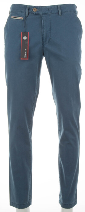 Gardeur Smart CottonFlex Flat-Front Pants Mid Blue