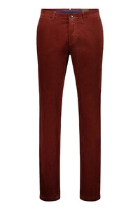 Gardeur Subway Genua Corduroy Cotton Tencel Subtle Stretch Corduroy Trouser Brick Brown