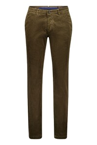 Gardeur Subway Genua Corduroy Cotton Tencel Subtle Stretch Corduroy Trouser Khaki