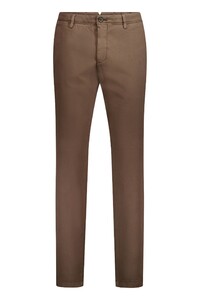 Gardeur Subway Steep Cavalry Twill Cotton Stretch Broek Bruin