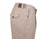 Gardeur Tolino Criss-Cross Texture Cotton Linnen Blend Broek Licht Bruin