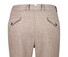 Gardeur Tolino Criss-Cross Texture Cotton Linnen Blend Broek Licht Bruin