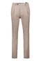 Gardeur Tolino Criss-Cross Texture Cotton Linnen Blend Broek Licht Bruin