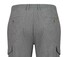 Gardeur Tonic Cargo Fine Check Pattern Cotton Blend Pants Grey