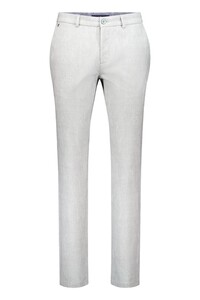 Gardeur Tonic Resort Chic Printed Summer Jersey Elevated Wearing Comfort Broek Licht Grijs