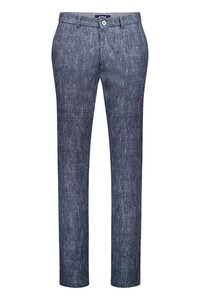Gardeur Tonic Resort Chic Printed Summer Jersey Elevated Wearing Comfort Broek Marine
