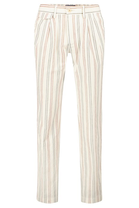 Gardeur Tulio Cotton Linen Stripe Pants Light Sand