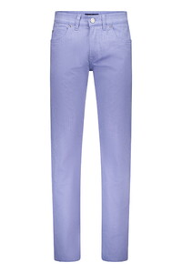 Gardeur Uni Fine Texture Comfort Stretch Ewoolution Broek Midden Blauw