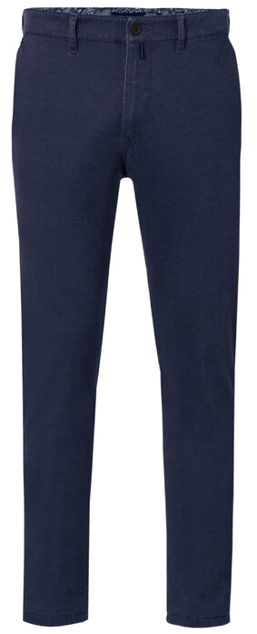 Gardeur Wool Look Printed Benny-8 Pants Navy