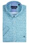 Giordano Abstract Circle Pattern League Button Down Cotton Satin Overhemd Petrol-Navy
