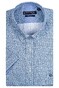 Giordano Abstract Circle Pattern League Button Down Cotton Satin Shirt Light Blue-Navy