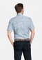 Giordano Abstract Circle Pattern League Button Down Cotton Satin Shirt Light Blue-Navy