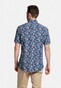 Giordano Allover Sea Life Pattern Overhemd Navy-Bruin