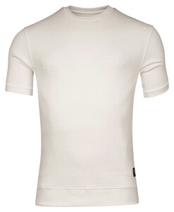 Giordano Amalfi Sweat Doubleface Knit Short Sleeve Pullover Snow White