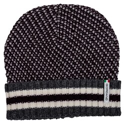 Giordano Beanie Diagonal Style Structure Pattern Muts Donker Rood