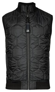 Giordano Bitti Hybrid Knitted Doubleface Hexagon Padding Body-Warmer Navy