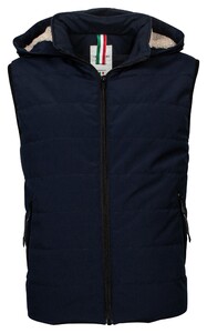 Giordano - Body-Warmer - 222529 Removable Hood Windproof Fabric  Dark Navy