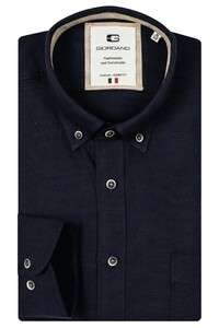 Giordano Bologna Button Down Soft Handfeel Oxford Overhemd Dark Navy