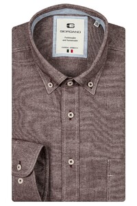 Giordano Bologna Button Down Soft Handfeel Oxford Overhemd Rood