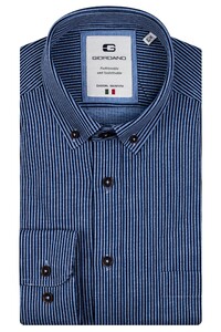 Giordano Bologna Dynamic Flex Stripe Shirt Blue