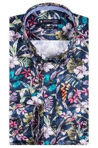 Giordano Botanic Garden Fantasy Ivy Button Down Shirt Navy-Multi