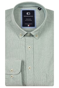 Giordano Brando Soft Washed Oxford Overhemd Groen