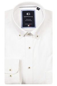 Giordano Brando Soft Washed Oxford Overhemd Optical White