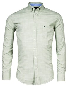 Giordano Brando Two Tone Fabric Overhemd Groen