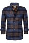 Giordano Brian Wool Mix Check Doubleface Jas Brown-Blue-Cognac