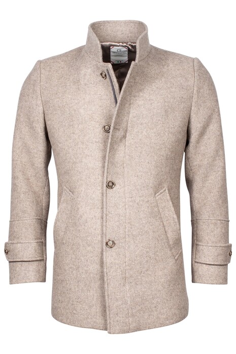 Giordano Brian Wool Mix Solid Doubleface Coat Beige