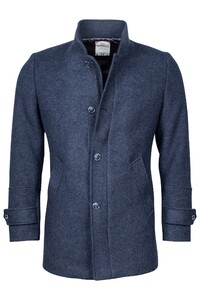 Giordano Brian Wool Mix Solid Doubleface Coat Blue
