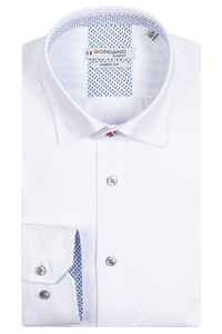 Giordano Brighton Button Under Fine Oxford Overhemd Wit