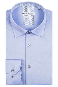 Giordano Brighton Button Under Fine Oxford Shirt Light Blue
