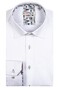 Giordano Brighton Button Under Plain Fine Twill Subtle Dotted Contrast Shirt Optical White