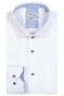 Giordano Brighton Button Under Plain Twill Subtle Contrast Shirt White