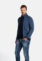 Giordano Cardigan Zip Pockets Jersey with Nylon Vest Donker Blauw