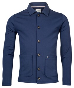 Giordano Comfort Shirt Jacket Jersey Plain Vest Navy