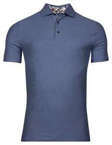 Giordano Cortona Uni Color Cotton Blend Polo Denim Blue